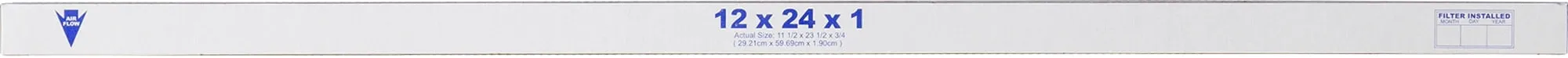 12x24x1 (11_1/2x23_1/2) Pleated MERV 7 Air Filters 12 Pack