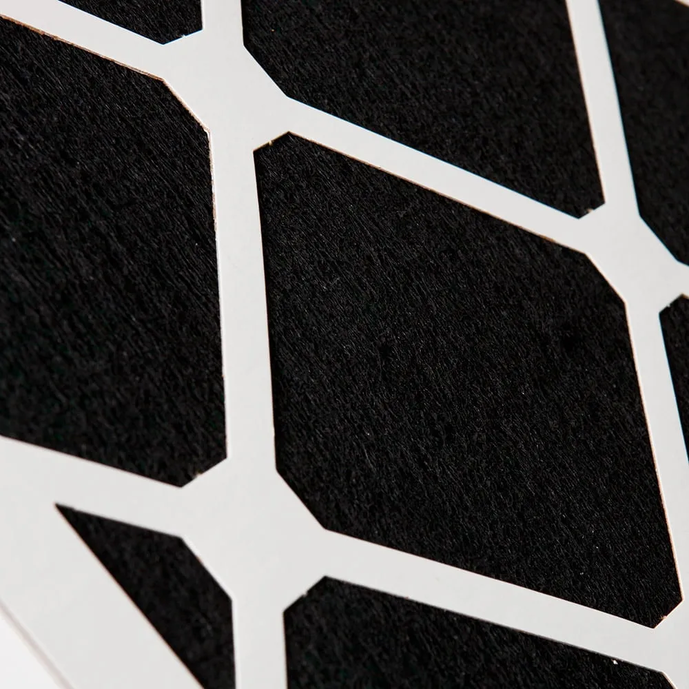 14x20x1 (13_1/2x19_1/2) Pleated Air Filters MERV 13 Plus Carbon 12 Pack