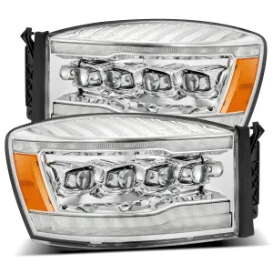 2006-2008 Dodge Ram NOVA-Series LED Projector Headlights Chrome Alpha-Rex 880537
