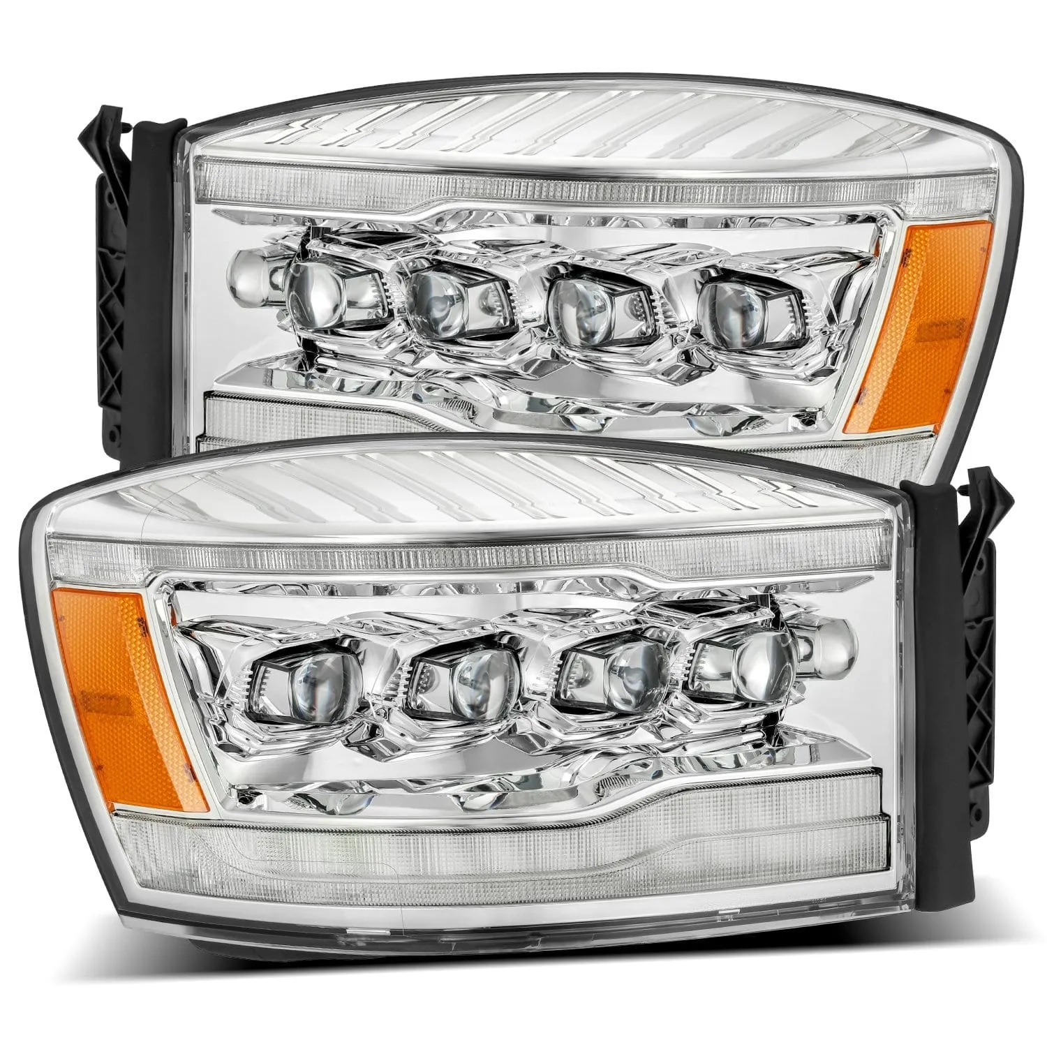 2006-2008 Dodge Ram NOVA-Series LED Projector Headlights Chrome Alpha-Rex 880537