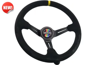3 Spoke Steering Wheel with Slots 350mm/97mm Dish CH-SW01