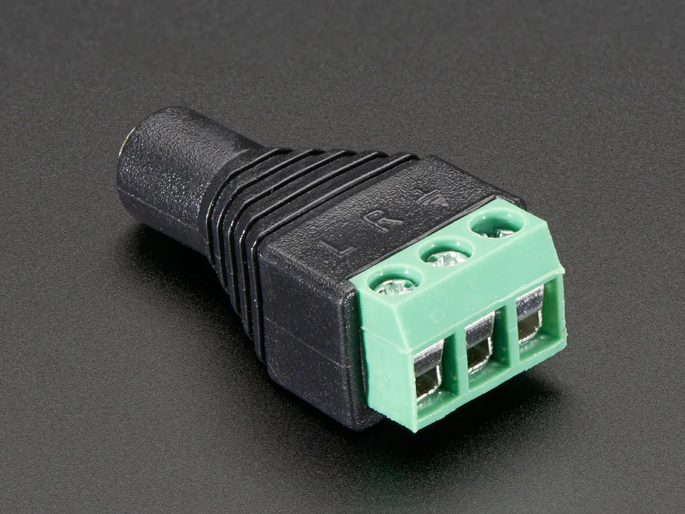 3.5mm (1/8") Stereo Audio Jack Terminal Block
