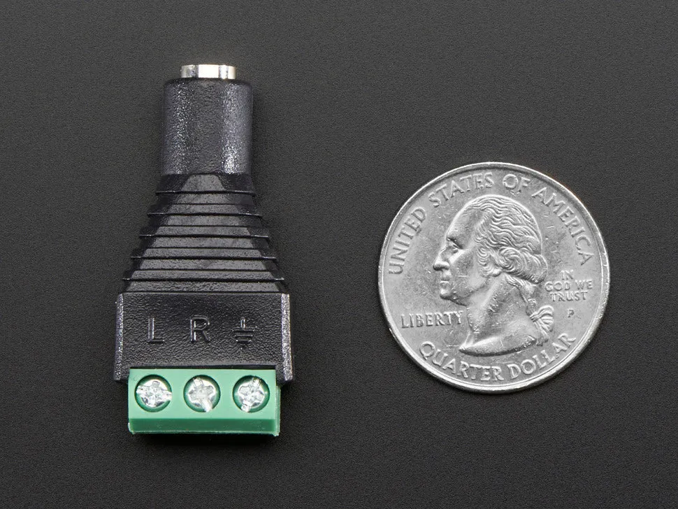 3.5mm (1/8") Stereo Audio Jack Terminal Block