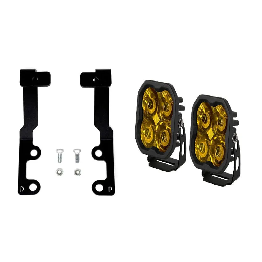 3rd Gen Tundra Low Profile Ditch Light Kit - Amber | 2022-2025 Toyota Tundra