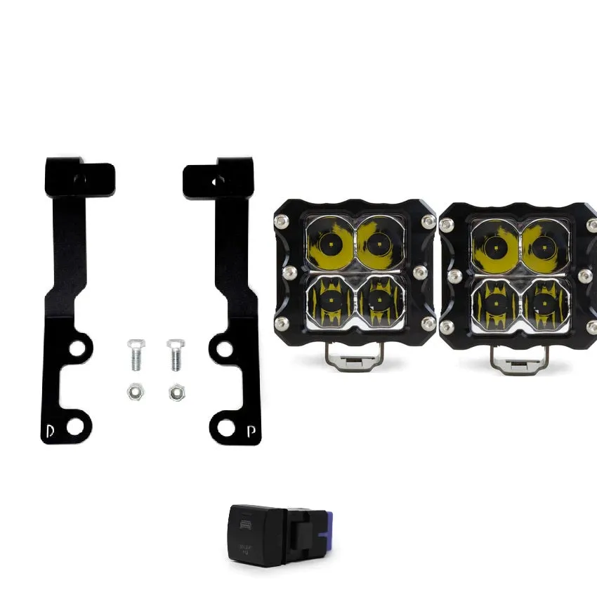 3rd Gen Tundra Low Profile Ditch Light Kit - Amber | 2022-2025 Toyota Tundra