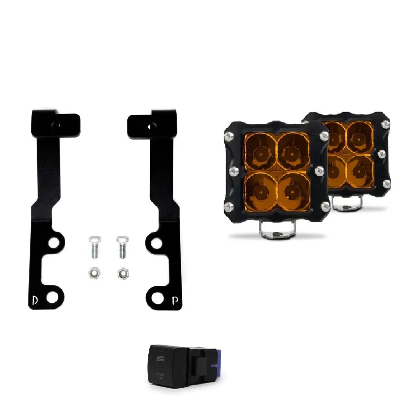 3rd Gen Tundra Low Profile Ditch Light Kit - Amber | 2022-2025 Toyota Tundra