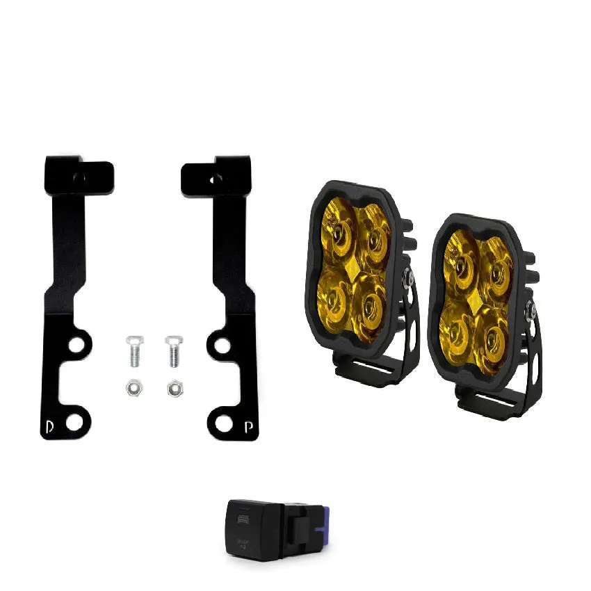 3rd Gen Tundra Low Profile Ditch Light Kit - Amber | 2022-2025 Toyota Tundra
