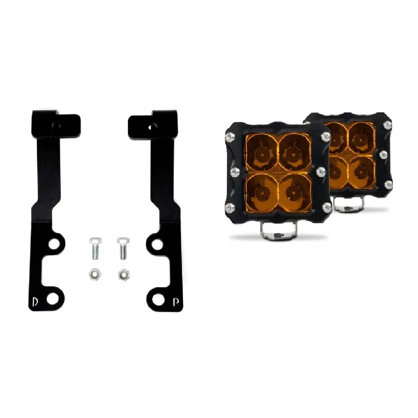 3rd Gen Tundra Low Profile Ditch Light Kit - Amber | 2022-2025 Toyota Tundra