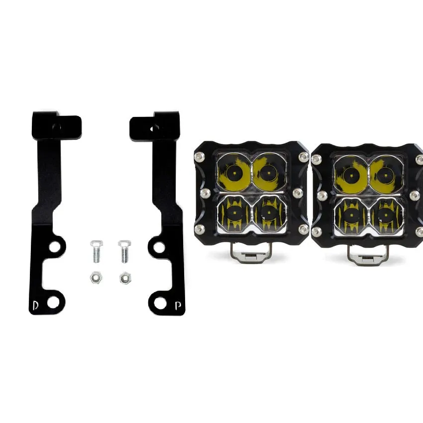 3rd Gen Tundra Low Profile Ditch Light Kit - Amber | 2022-2025 Toyota Tundra