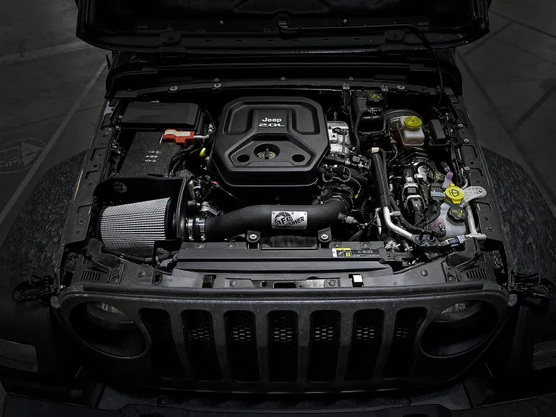 AFE Magnum FORCE Cold Air Intake System (w/Pro DRY S Filter): Jeep Wrangler 2.0L 2018 - 2024