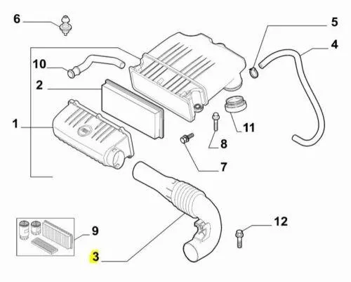 Air Inlet Pipe - 500 1.2