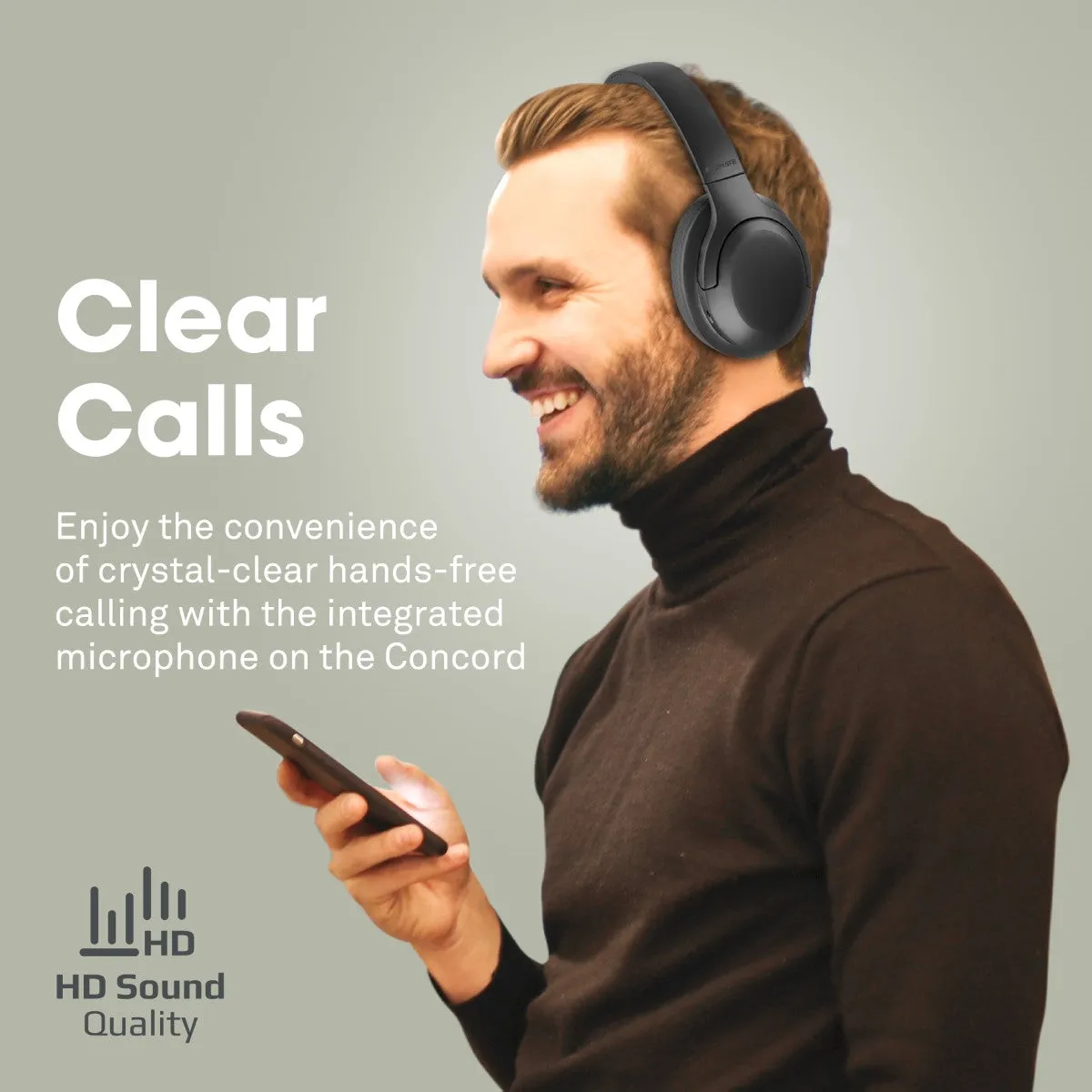 ANC High-Fidelity Stereo Wireless Headphones