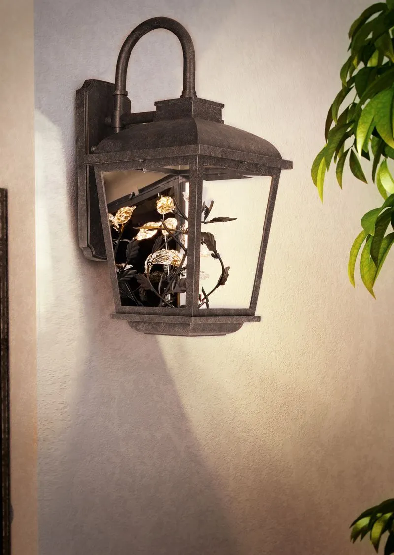 Arbor 11" 2 Light Outdoor Wall Mount in Adobe
