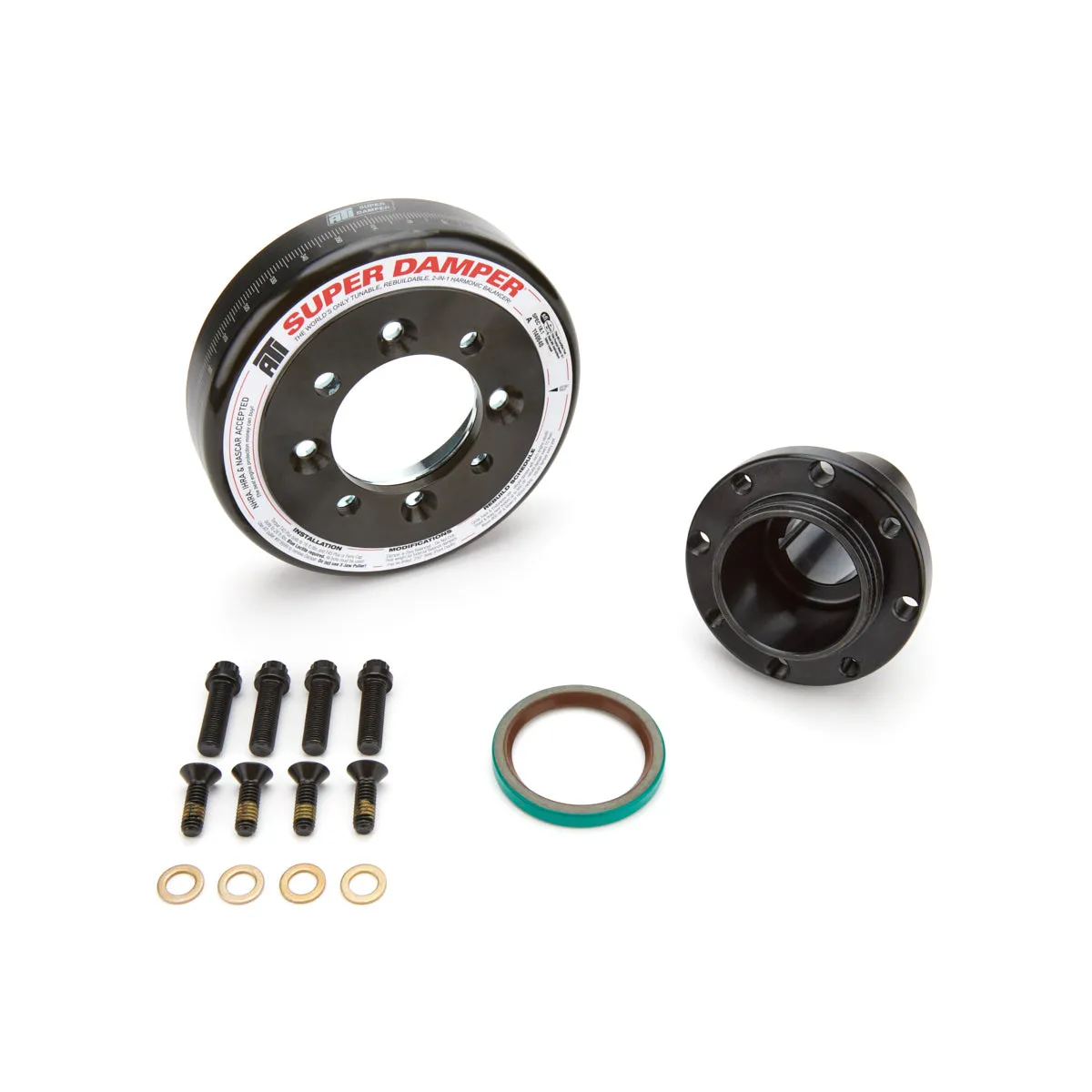 ATI Super Damper SFI 18.1 Harmonic Balancer - 6.325 in OD - Black Oxide - Internal Balance - Small Block Ford 918916