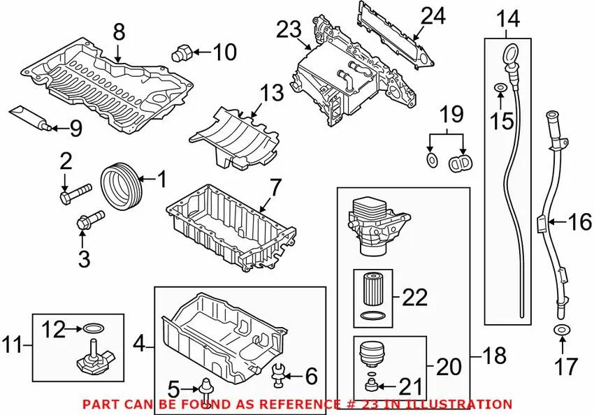Audi Engine Intake Manifold 04L129711AC – Genuine VW/Audi