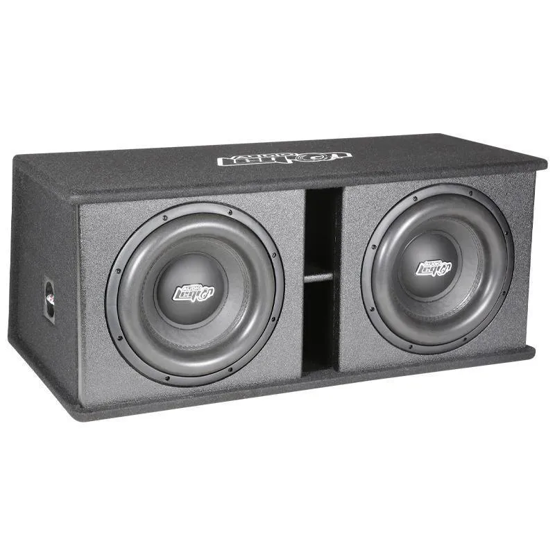 Audio Legion- Javelin Series Dual 12" 1,200 Watt Loaded Car Subwoofer Enclosure - Ported