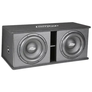 Audio Legion- Javelin Series Dual 12" 1,200 Watt Loaded Car Subwoofer Enclosure - Ported