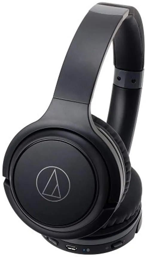 Audio-Technica Bluetooth Wireless Headphones, Black - Refurbished