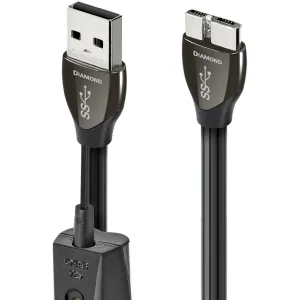 AudioQuest Diamond USB-A 3.0 to Micro B 3.0 High-Definition Digital Audio Cable - 0.75m