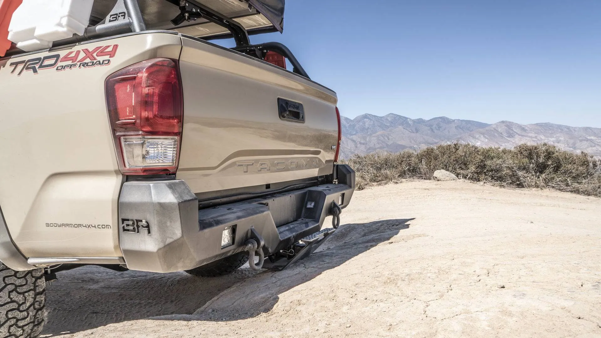 Body Armor 4x4 Pro Series Rear Bumper 2023-2016 Toyota Tacoma (TC-2963)