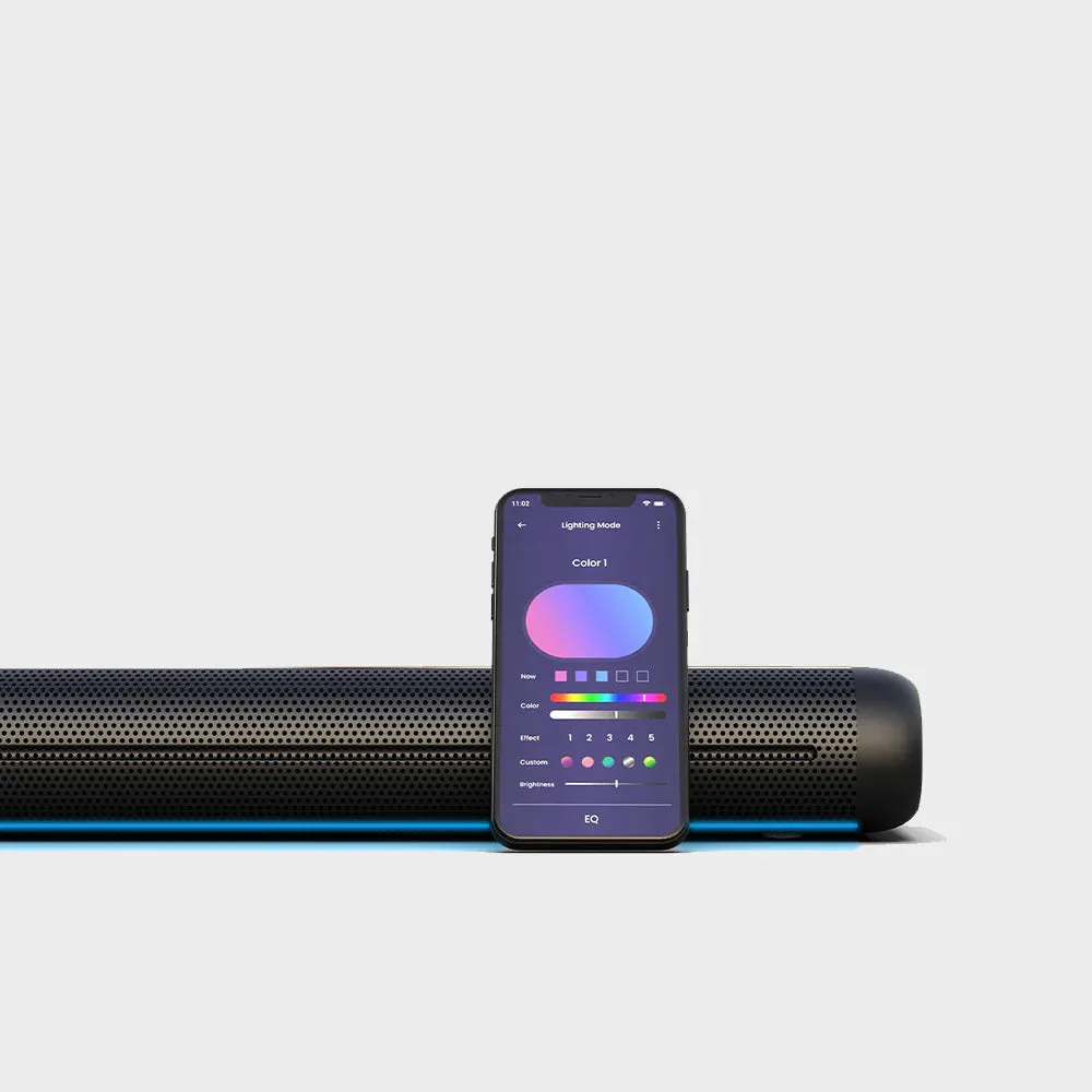 Cellecor Tim Bar 180W Wireless Soundbar with 2.1 Channel| Bluetooth Speaker| USB, HDMI, AUX, Bluetooth, Optical, Sleek & Minimal Design