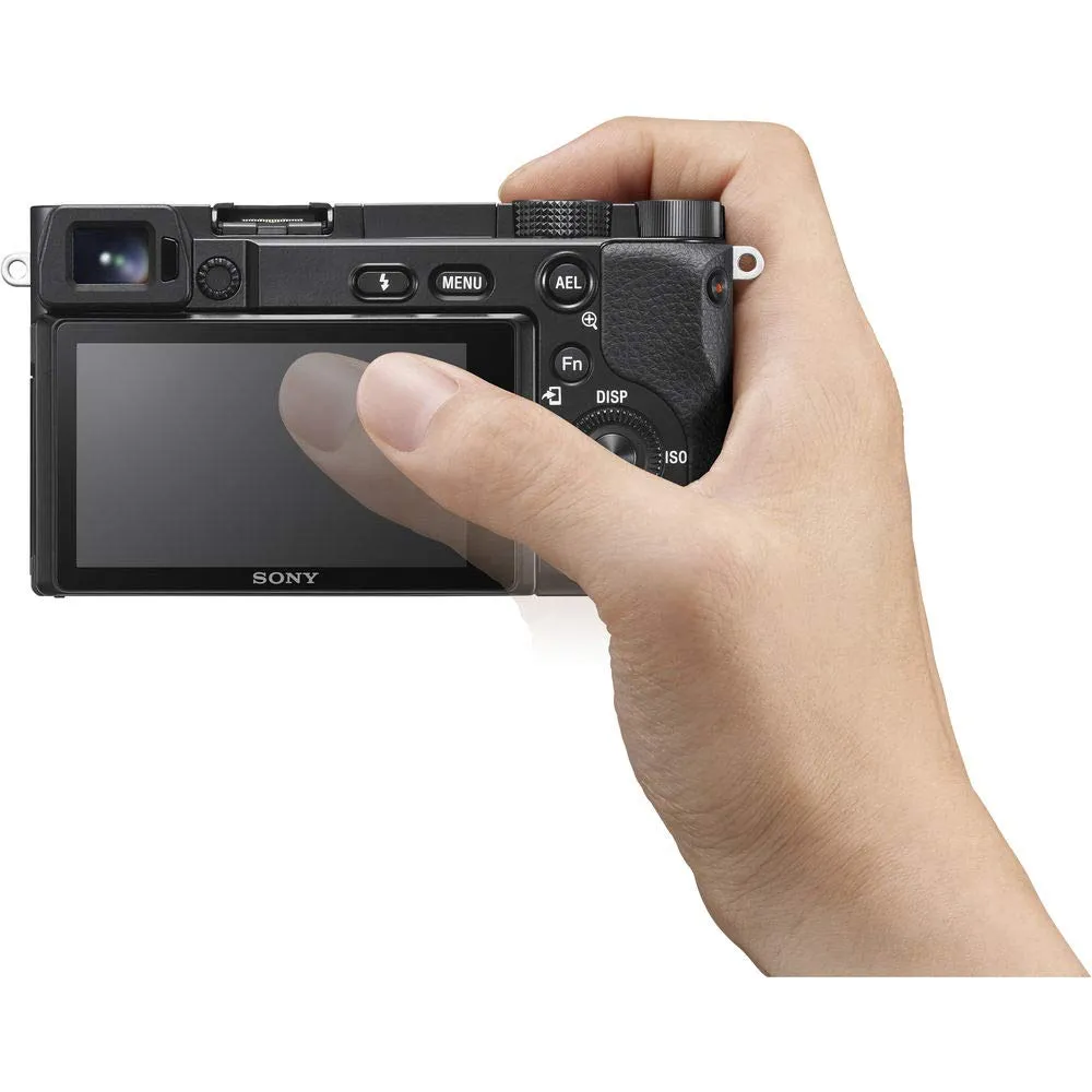 Certified Refurbished - Sony ILCE6100Y/B Alpha 6100 APS-C Mirrorless Camera   16-50mm   55-210mm Lenses