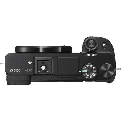 Certified Refurbished - Sony ILCE6100Y/B Alpha 6100 APS-C Mirrorless Camera   16-50mm   55-210mm Lenses