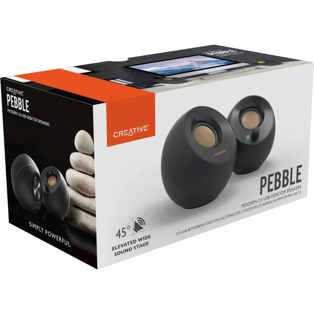 Creative Pebble USB Powered Speaker (Black)