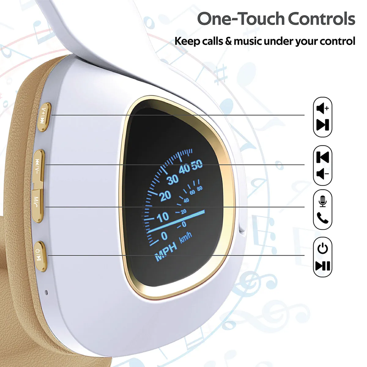 Deep Bass Over-Ear Wireless Stereo Headphone