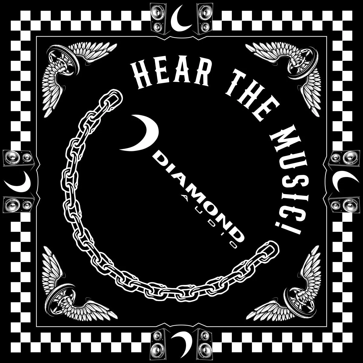 Diamond Audio Black Bandana – Sleek Style, Premium Sound