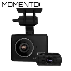 Firstech - Momento - M6 1080p HD Dual Dash Camera - Wi-Fi