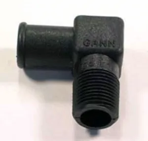 Fitting Nylon 3/8" NPT X 5/8" Barb 90 Degree For Manifold Water Drain Hose Indmar 605019