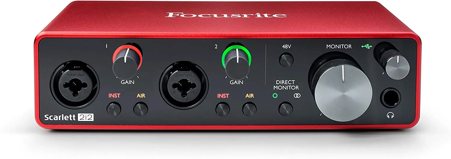 Focusrite Scarlett 2i2 (3rd Gen) USB Audio Interface with Pro Tools