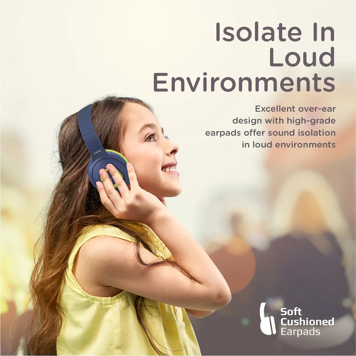 Hi-Definition SafeAudio™ Wireless Headphone
