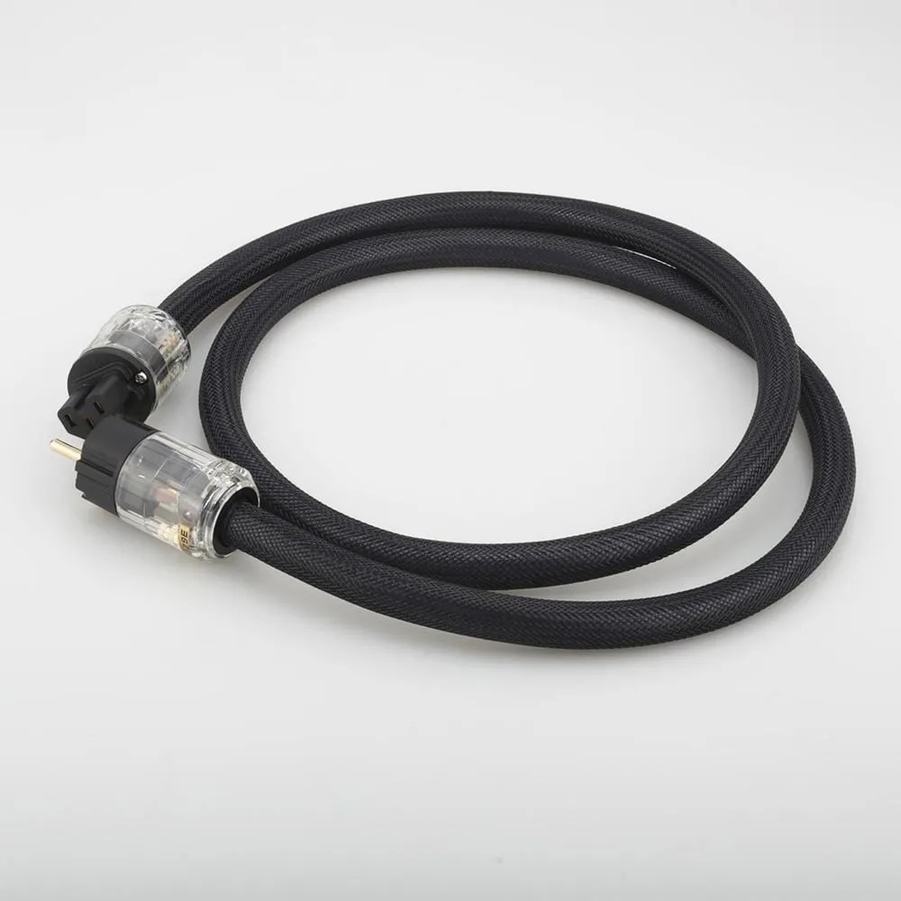Hi-End copper mains AC power cable hifi audio EU power cord schuko power cable with P-029E power plug connector