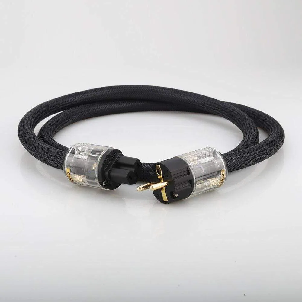 Hi-End copper mains AC power cable hifi audio EU power cord schuko power cable with P-029E power plug connector