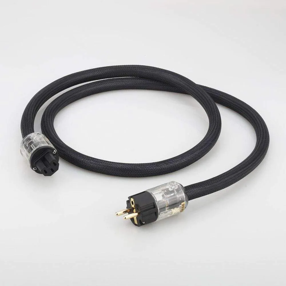 Hi-End copper mains AC power cable hifi audio EU power cord schuko power cable with P-029E power plug connector