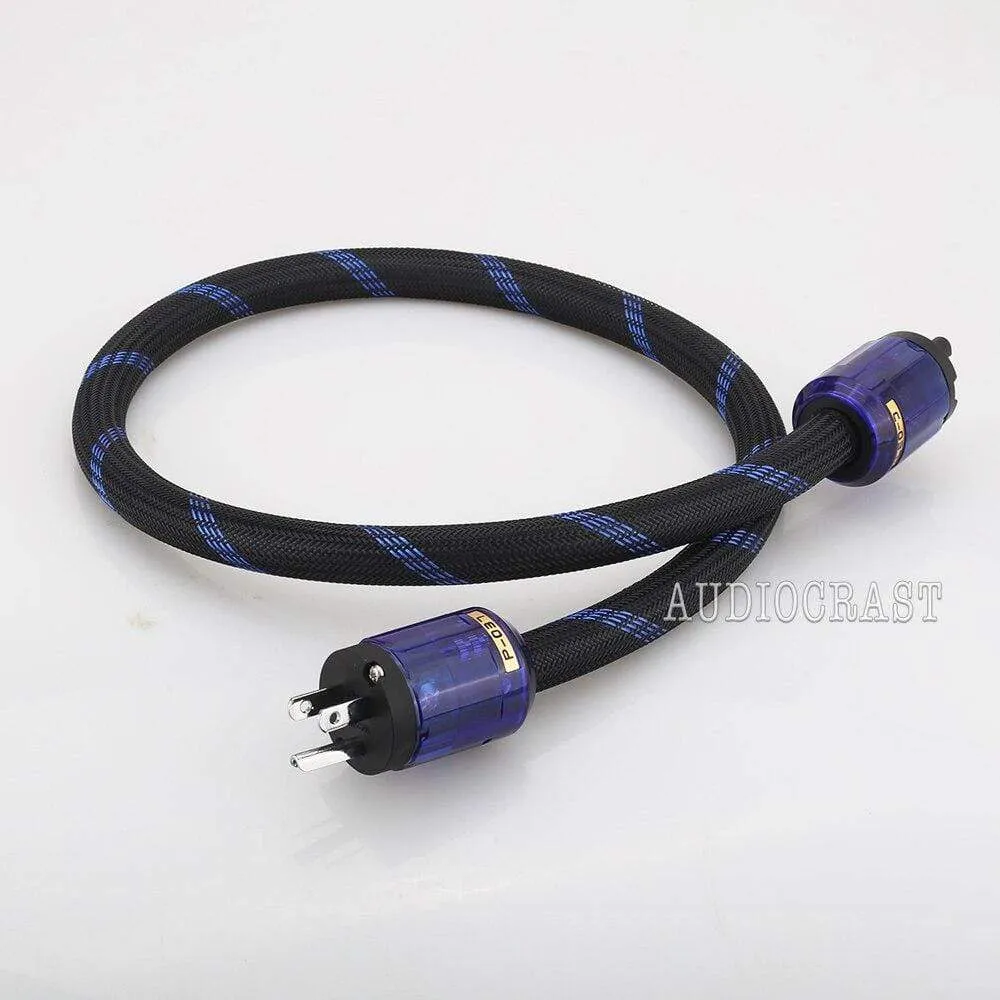 HI-End Pure copper US Power Cord Cable Audiophile Power Cord Cable US Plug With Figure 8 IEC C7 IEC Power Cable HIFI