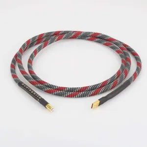 High Quality Hi-End A26 OCC silver plated USB audio cable data USB cable DAC USB hifi cable A-B usb cable