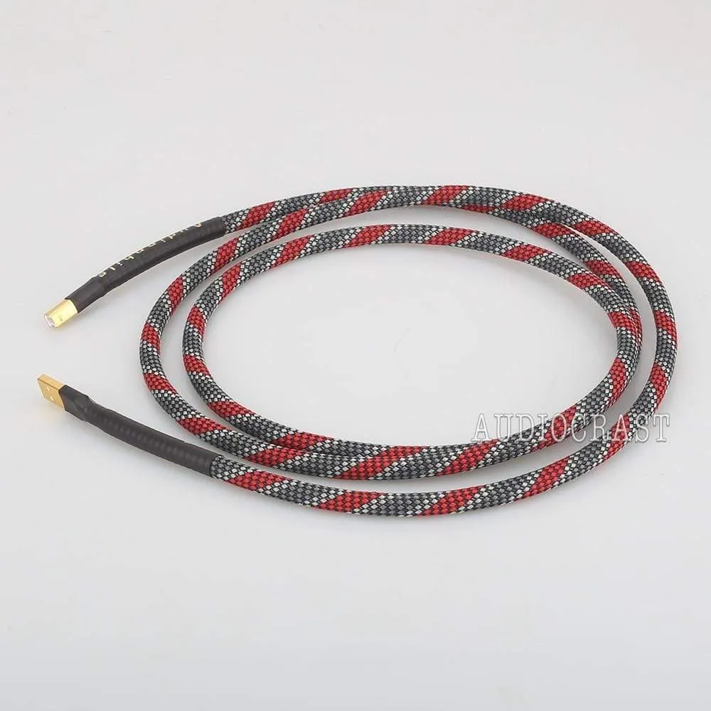 High Quality Hi-End A26 OCC silver plated USB audio cable data USB cable DAC USB hifi cable A-B usb cable