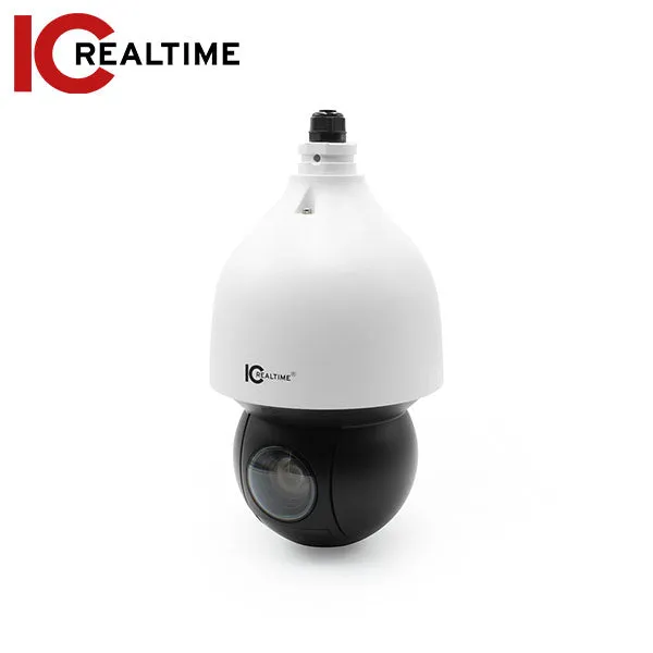 IC Realtime - IPFX-P4032X-IRW1 / 4MP AI IP PTZ / 32x Zoom (4.9 Mm–156 Mm) / Starlight 492 Ft IR / Human-Vehicle Recognition / Perimeter Protection