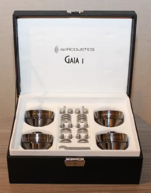 IsoAcoustics GAIA I Machined Stainless Steel Acoustic Isolation Stands (package of 4)