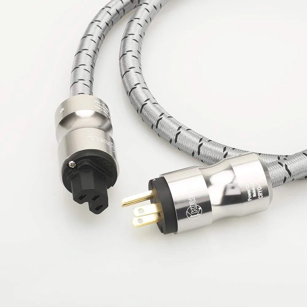 JP Krell HIFi Power Cable CRYO-156 US AC Power Cord Power Cable Schuko Audio CD Amplifier AMP US power cables EU US Plug