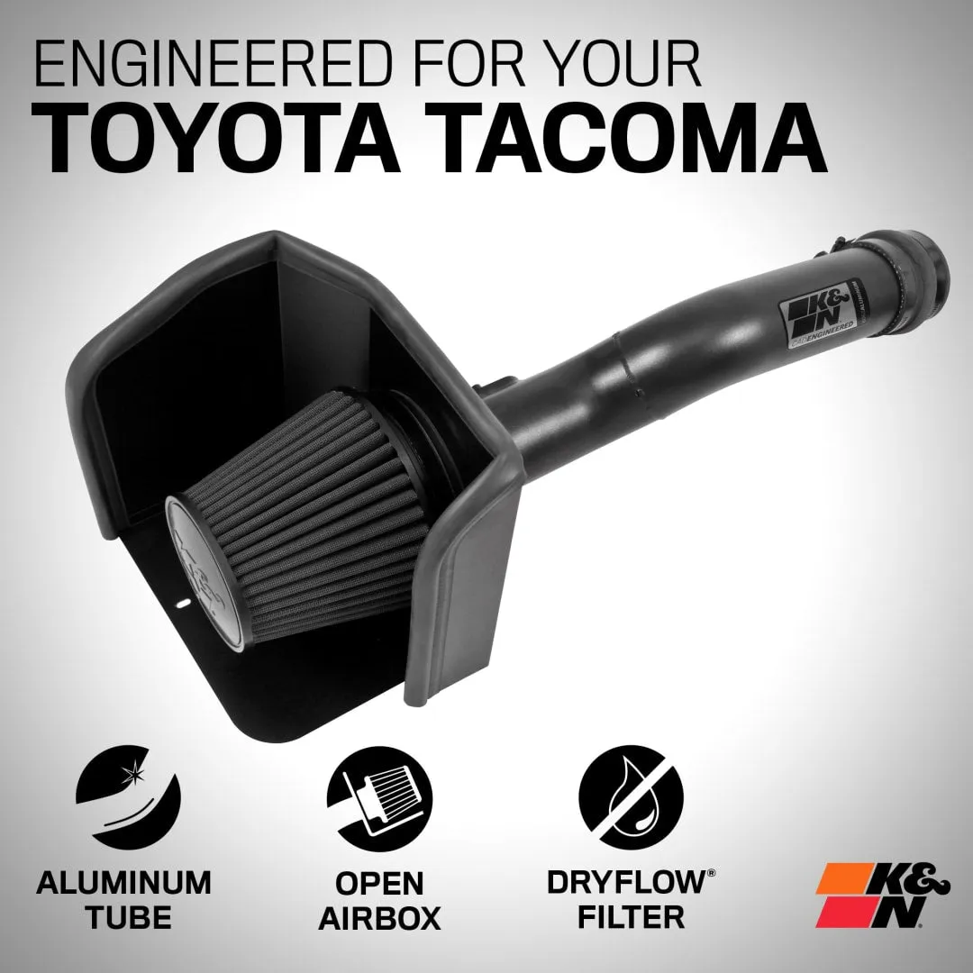 K&N Cold Air Intake Toyota Tacoma 3.5L V6 (2016-2023) [Blackhawk Series] 71-9039