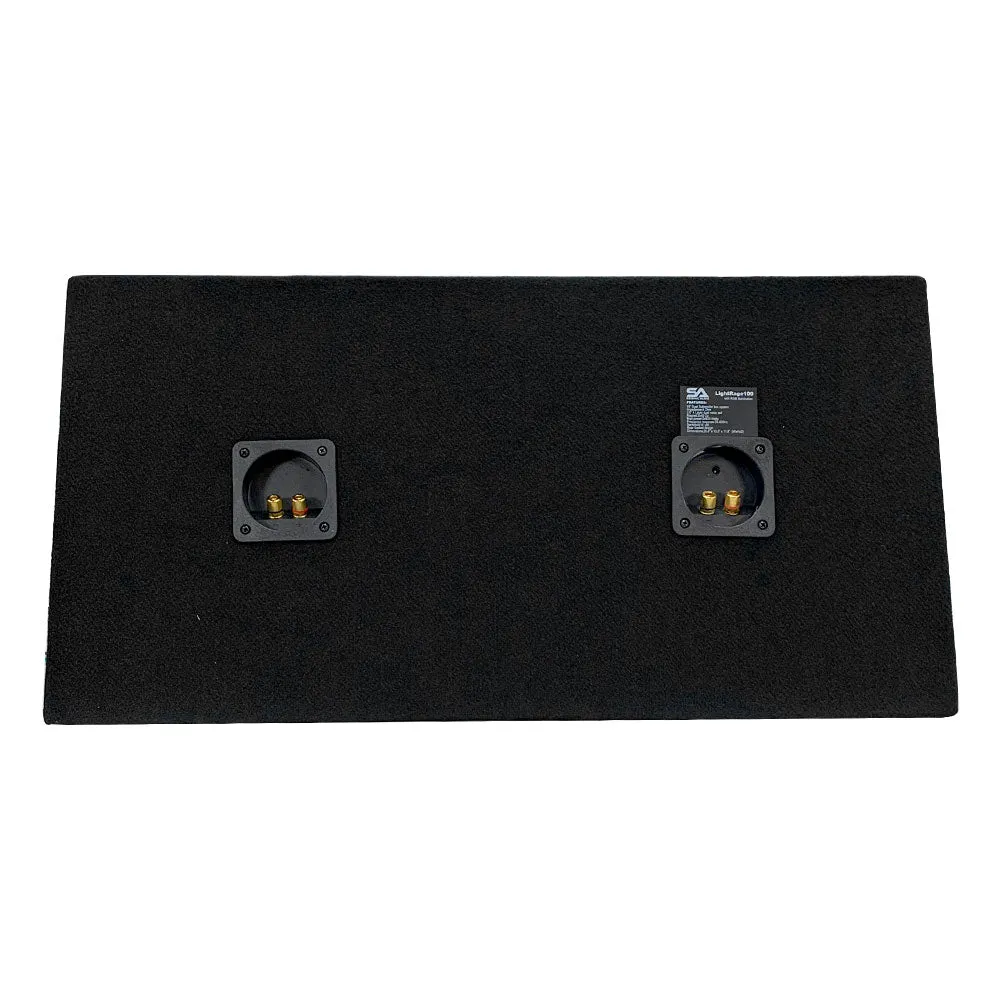 LightRage100 - Dual 10 Inch 1000 Watt Car Audio Subwoofer Enclosure with RGB Illumination