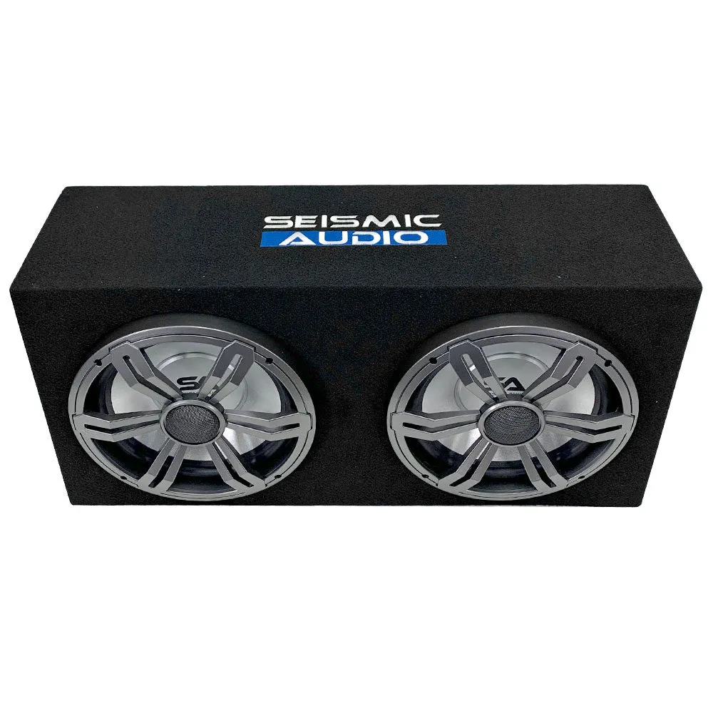 LightRage100 - Dual 10 Inch 1000 Watt Car Audio Subwoofer Enclosure with RGB Illumination
