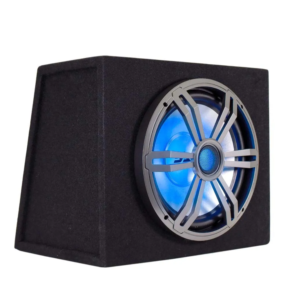 LightRage12 - 12 Inch 600 Watt Car Audio Subwoofer Enclosure with RGB Illumination