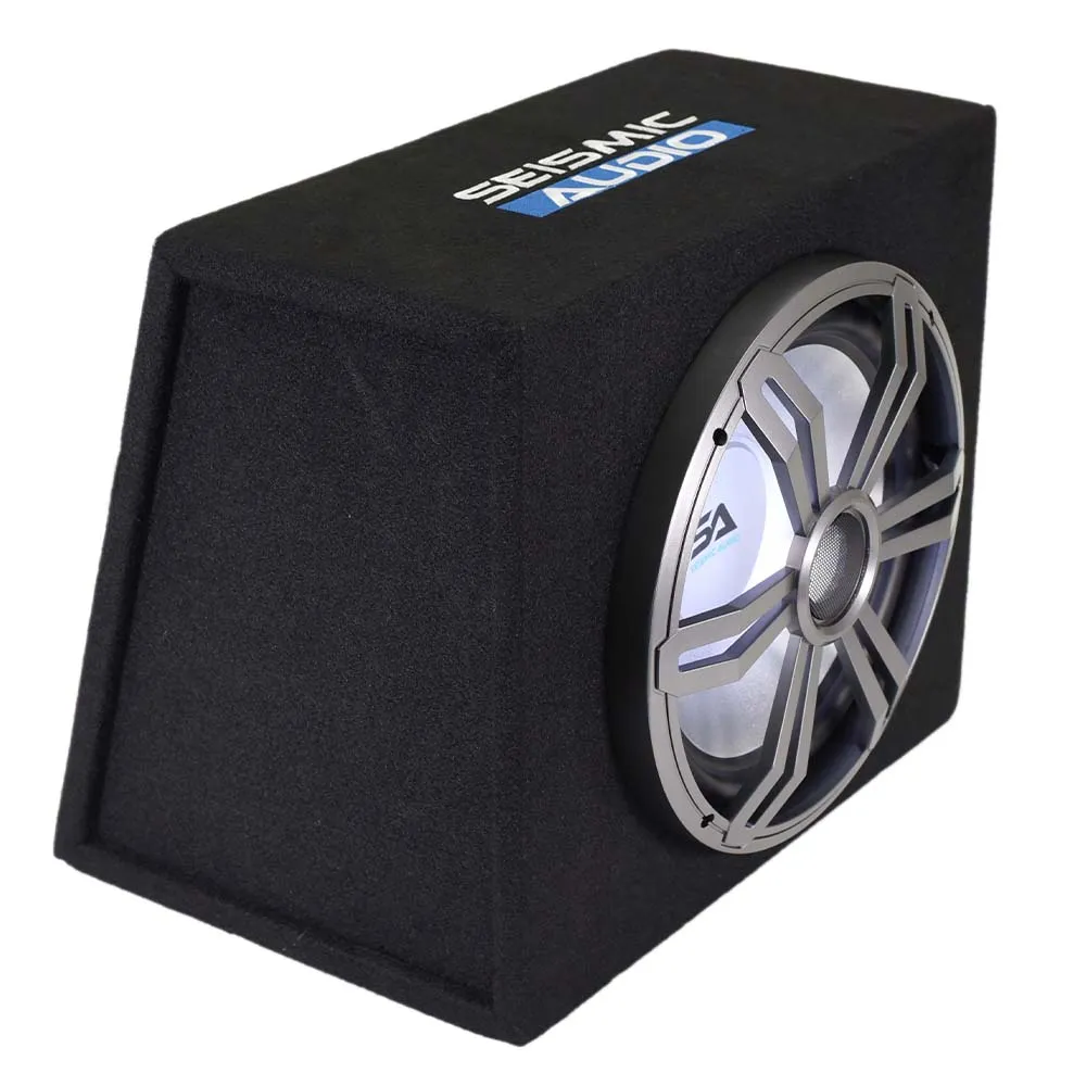 LightRage12 - 12 Inch 600 Watt Car Audio Subwoofer Enclosure with RGB Illumination