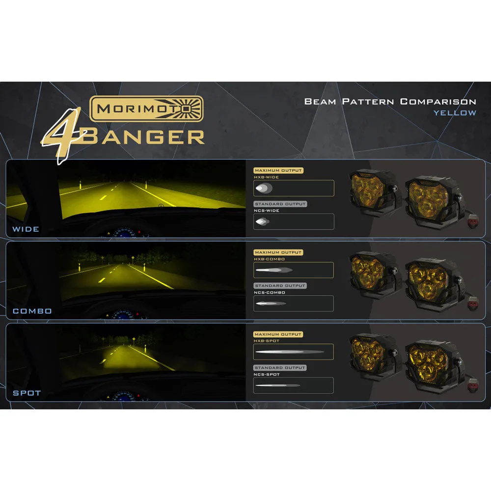 Morimoto - 4Banger LED Ditch Light System - Toyota Tacoma (2016-2023)
