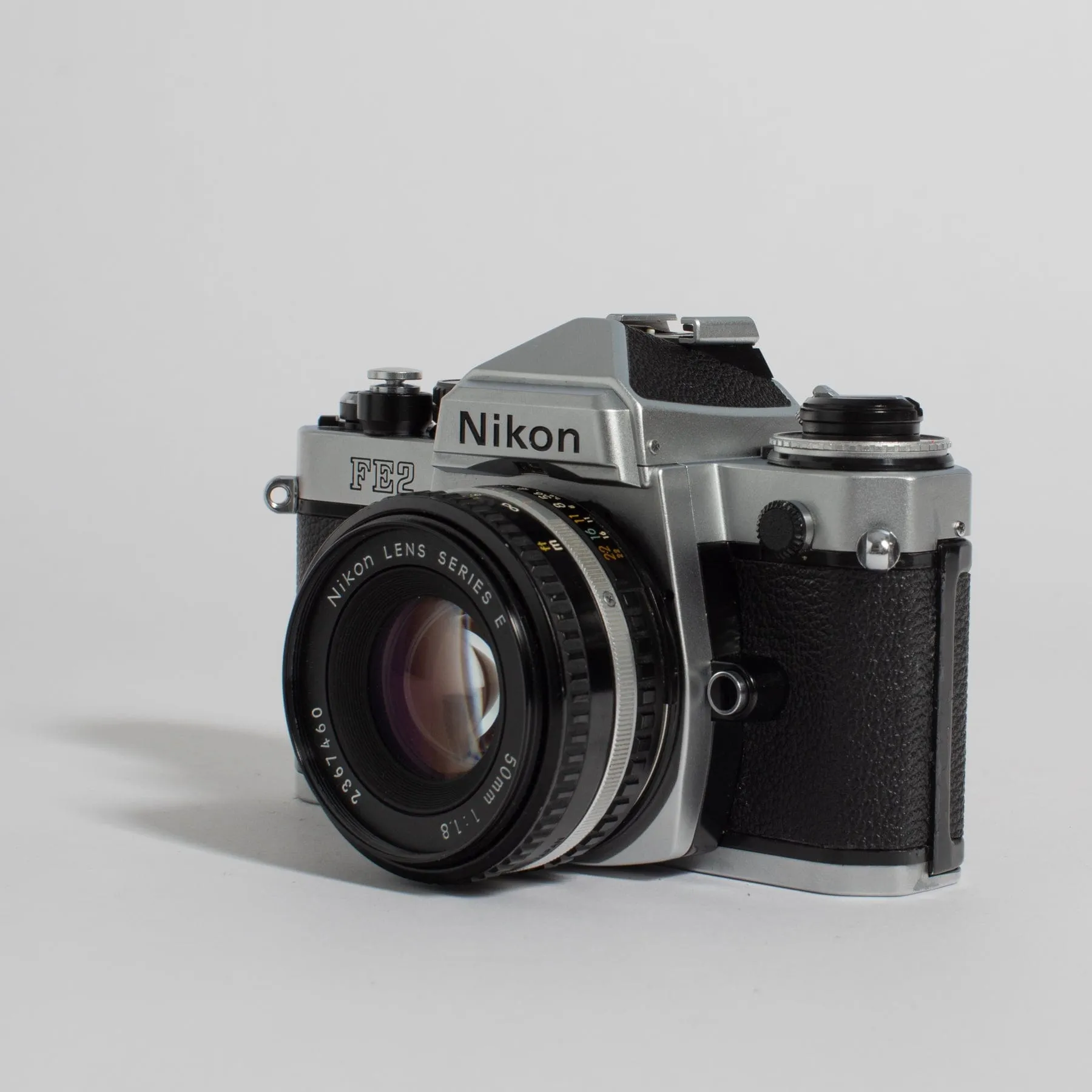 Nikon FE2 with 50mm f/1.8 Series E Lens -- fresh CLA!
